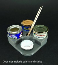 Humbrol Revel paint tin anti-tip spill stand holder 14ml tin model kit handy
