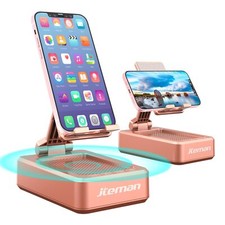 Phone Stand with Bluetooth Speaker Birthday Gift Desk Rose Gold