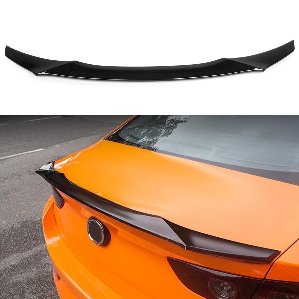 Rear With Wing Spoiler Cover Trim Accessories ABS Fit Mazda 3 Axela 2019-2020