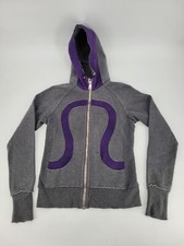 Lululemon Scuba Full-Zip Gray Hoodie sz 6