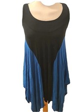 UK8 S QUIZ Sexy Stretchy Floaty Asymmetric Hem Racer Back Salsa Party Dress SALE