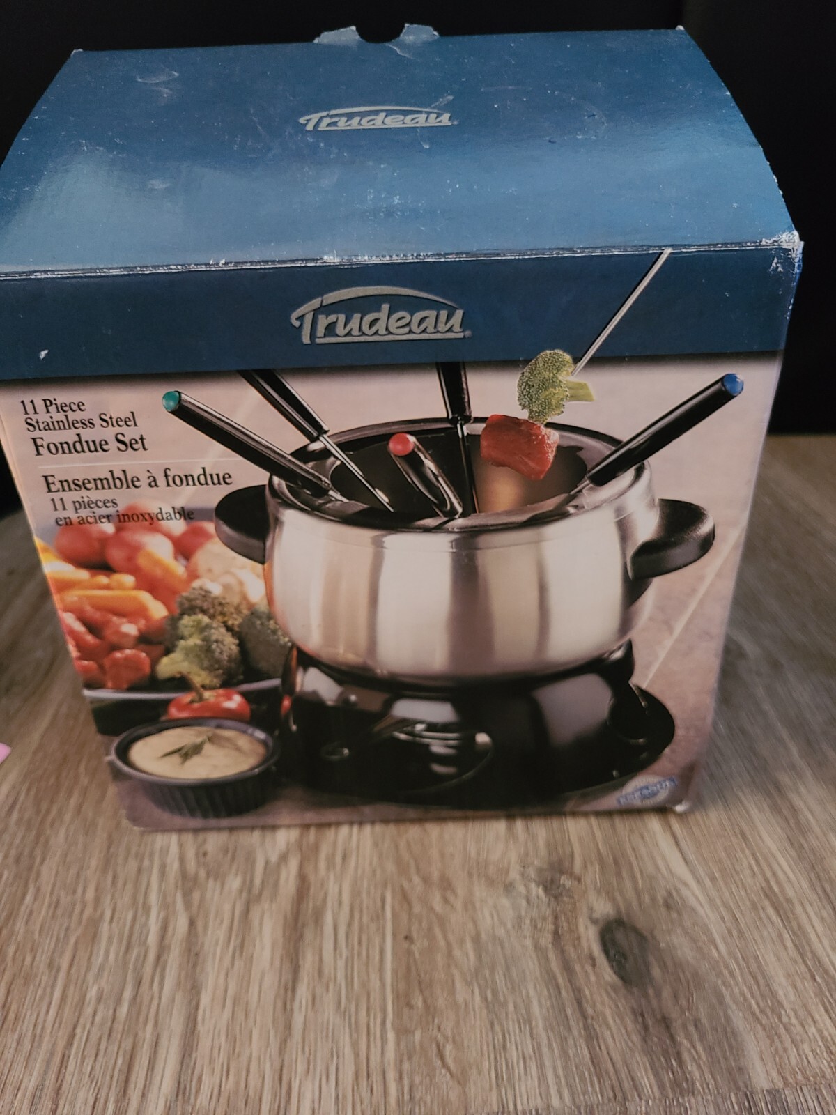 Trudeau Fondue Set 11 Piece Stainless Steel