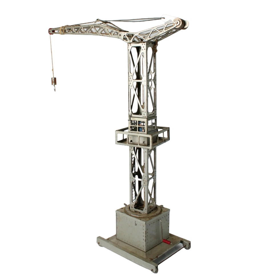 Rare Joustra Toy Crane from France ca. 1950–1965 | Mechanical Metal Crane - Image 4 of 4