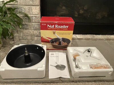 Back to Basics NUT ROASTER Stovetop Non-stick Cast Aluminum Almond  Open Box 