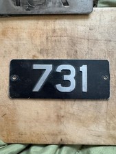 731 Thomas Tilling Group BTC Bus Coach Fleet Number Chassis Plate Sign Badge