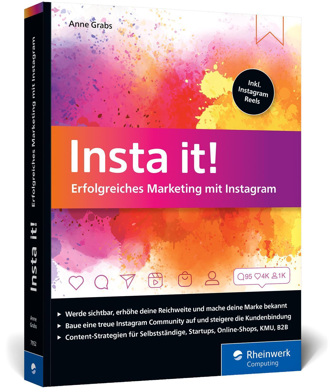 Thumbnail - Insta It | Anne Grabs | Deutsch | Taschenbuch | Rheinwerk Computing |