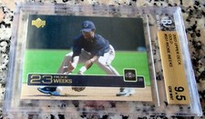 RICKIE WEEKS 2003 Upper Deck GOLD SP Rookie Card RC BGS 9.5 GEM POP 2 Brewers $$