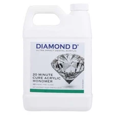 Keystone 1013094 Diamond D 20-Minute Cure Acrylic Liquid Monomer 1 Quart Bottle