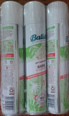 Batiste Clean & Light Bare Dry Shampoo 3.81 oz 3 Pack New!