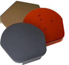 Easy Trim Universal Angled / Half Round Apex End Cap - Dry Verge Unit Gable Roof
