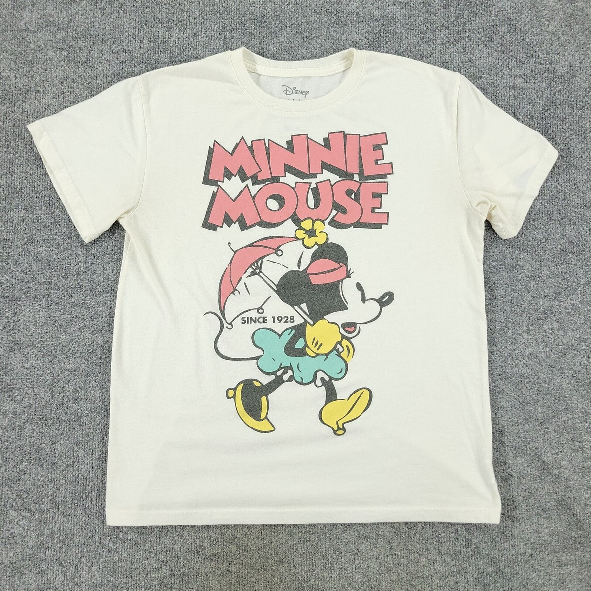 80sMinnie Mouse TEE size L ディズニー　Tシャツ Vtg 80s Mickey Minnie Mouse T-Shirt 2 Sided Disney All Over