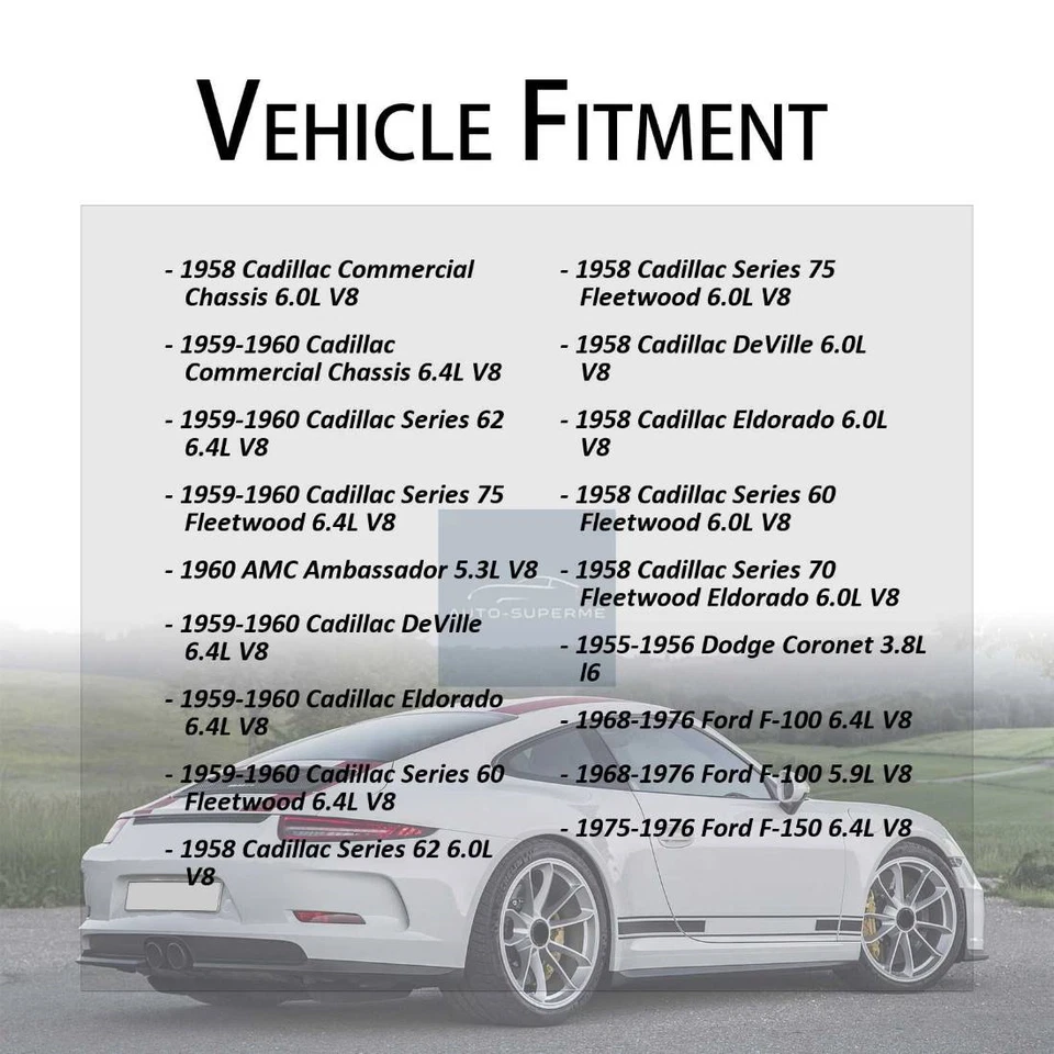 Manguera de refrigerante de radiador superior para Cadillac Serie 75 Fleetwood 6,4 L 1959-1960 Foto 2 de 4