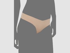 Commando Women Beige Microfiber Thong Underwear Size L/XL
