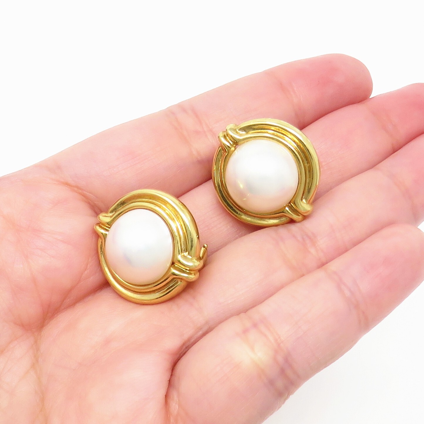 NYJEWEL Tiffany & Co. 18k Yellow Gold 13mm Pearl … - image 5