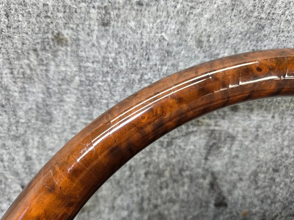 Conjunto de volante de cuero madera Mercedes W220 W215 Cl600 S600 OEM Foto 4 de 4