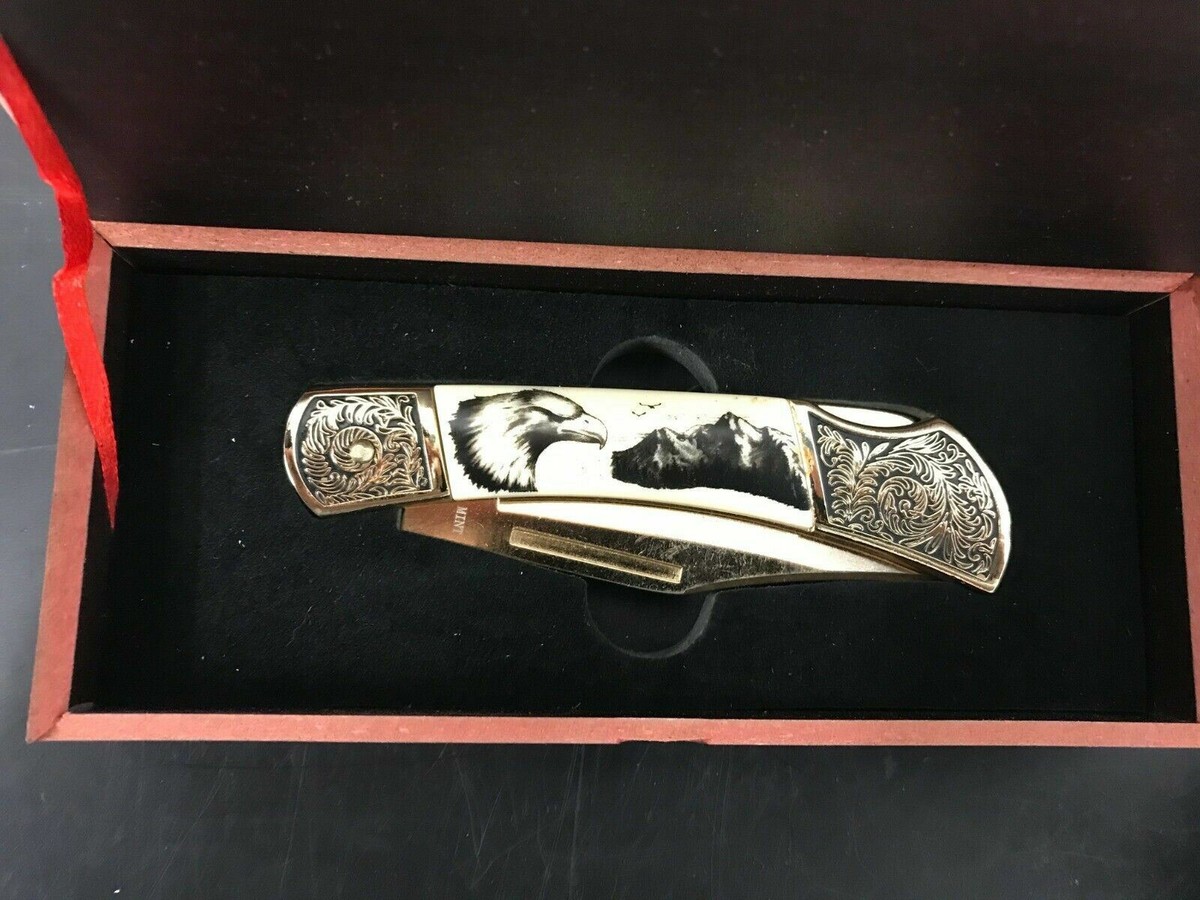 Falkner Folding Pocket Knife 5279121 Collector's Eagle American