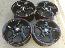 18 New Black Oem Factory Porsche 911 Turbo Twist Wheels 993 996 Boxster Cayman. 18 New Black Oem Factory Porsche 911 Turbo Twist Wheels 993 996 Boxster Cayman.