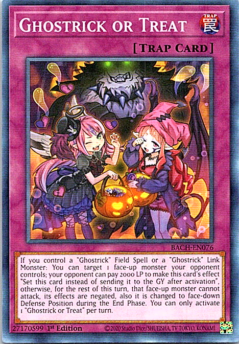 Ghostrick Or Treat BACH-EN076 Yu-Gi-Oh! Card NM 1st Edition | eBay