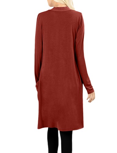 NE PEOPLE Damen Basic Langarm vorne offen lässig Taschen Cardigan NEUJ1440 - Bild 100 von 125