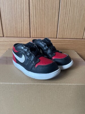 Nike Infant Black Red Trainers UK Infant Size UK