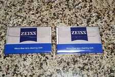 2 Original HIGH QUALITY ZEISS Lens Cleaning Microfiber Cloth Optical Made In USA