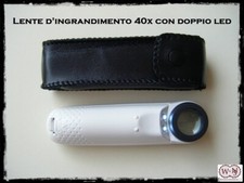 Verre Loupe Professionnel 40x Avec Double LED