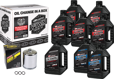 #ad #ad MAXIMA V Twin Oil Change Kit Syn M8 Chrome Filter 90 129018PC $107.99