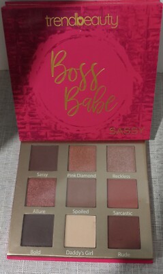 TREND-BEAUTY Eyeshadow Palette Boss Babe SASSY  9 Shimmer and Matte Rusty Shades