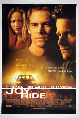JOY RIDE 27x40 1SH Original DS Movie Poster 2001 STEVE ZAHN, PAUL WALKER, J DAHL