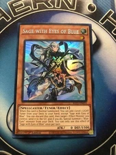 *** SAGE WITH EYES OF BLUE *** 1ST EDITION SILVER ULTRA RARE BLC1-EN014 YUGIOH!