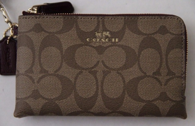 Corner Zip iPhone Wristlet F64131 Khaki 