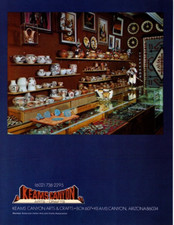 1976 AMERICAN INDIAN ART EXHIBIT PRINT AD, POTTERY, PAINTINGS, GALLERY PRINT AD