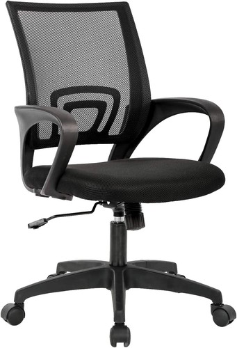 Ergonomic High Back Office Chair with Headrest, Flip-Up Arms, Mesh