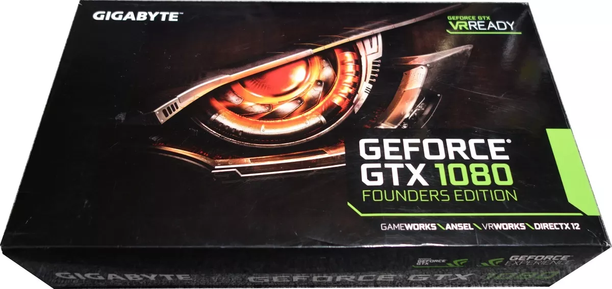 EMPTY BOX FOR Gigabyte Nvidia GeForce GTX 1080 D5X Video Card GV N1080D5X 8GD B