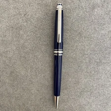 High Grade Olympic Chamonix Resin Series Deep Blue+Silver Color Ballpoint Pen