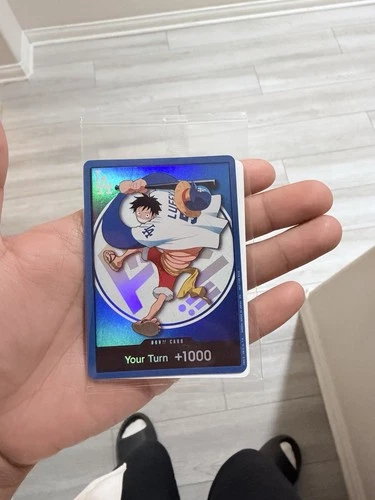 One Piece Night Los Angeles Dodgers Monkey D. Luffy Promo Card Game Sealed