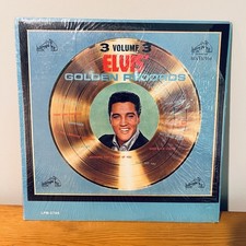 Original 1963 3 Volume 3 Elvis’ Golden Records album LPM27-65 Vinyl Record Lp