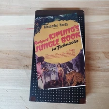 The Jungle Book VHS (Tellerhouse Video Productions, 1984) Alexander Korda RARE!