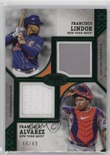 2024 Topps Tier One Dual Player Relics Green 48/49 Francisco Lindor Alvarez 10or