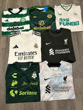 7x Football Shirt Bundle / Celtic / NUFC / Real Madrid / LFC / Santos Laguna / M