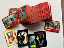 Topps 1986 BABY movie dinosaurs  trading card lot and stickers  est 150  NM  226