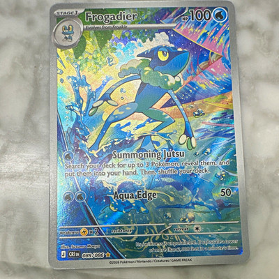 Nintendo Frogadier Pokemon Holo Rare English 089/086 Crimson Invasion 100 HP