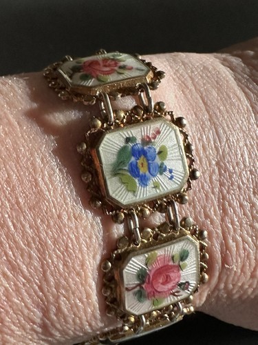 Brazalete Arne Nordlie Plata Esterlina Esmalte Noruega De Colección Estate 1101 - Imagen 11 de 13