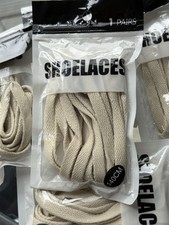 55" Inch BEIGE FLAT REPLACEMENT SHOELACES FOR NIKE JORDAN SHOE LACES 140cm