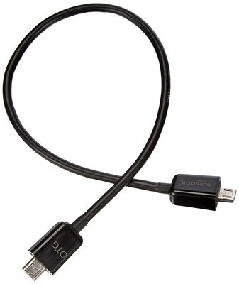 DELOCK Kabel USB Power Sharing Micro Stecker > Stecker 0,3 m schwarz 1 30cm