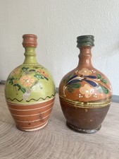2 antike Ton  Weingefäß Krug Krüge  Ungarn um 1900-1940 ca 28 cm