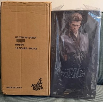  Hot Toys Anakin Skywalker mms677 Figure Attack Of The Clones Star Wars OVP TOP