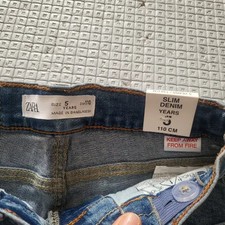 Zara Kids Cargo Denim Pants 5 Years New