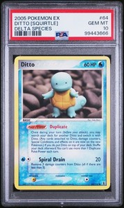 Pokemon Ditto [Squirtle] 2005 EX Delta Species #64 PSA 10 Gem Mint