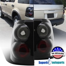 Fits 2002-2005 Ford Explorer Replacement Tail Brake Lights Glossy Black Smoke